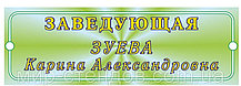 Табличка для детского сада Заведующая