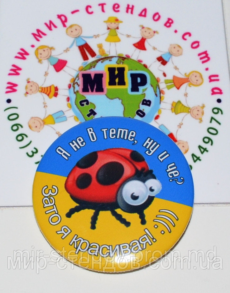 Значок сувенирный божья коровка, фото 1