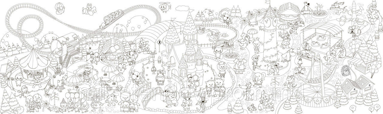Фото обои - раскраски  Лунопарк, фото 1