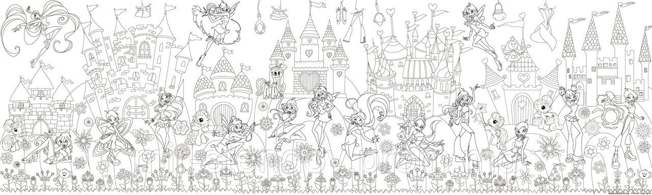 Фото обои - раскраски. Феи, фото 1