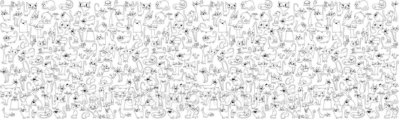 Фото обои - раскраски. Коты, фото 1
