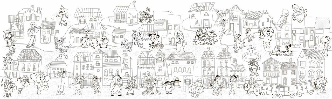 Фото обои - раскраски. Мультики, фото 1