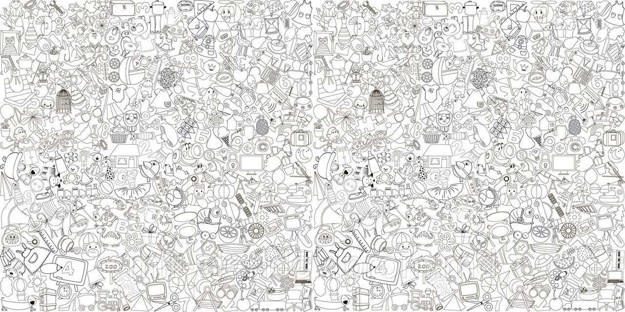 Фото обои - раскраски. 60х120 см Предметы, фото 1