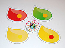 Магнитный стенд для крепления рисунка Капли краски