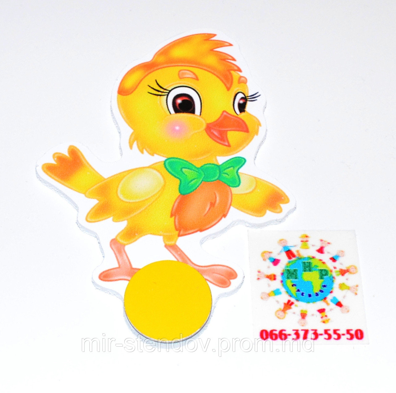 Магнитный стенд для крепления рисунка Воробей, фото 1