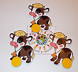 Магнитный стенд для крепления рисунка Коровка, фото 2