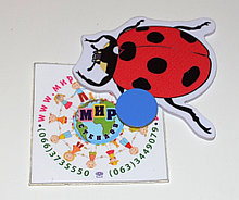 Магнитный стенд для крепления рисунка Божья коровка