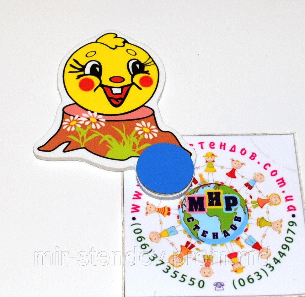 Магнитный стенд для крепления рисунка Колобок, фото 1