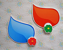 Магнитный стенд для крепления рисунка Капля краски