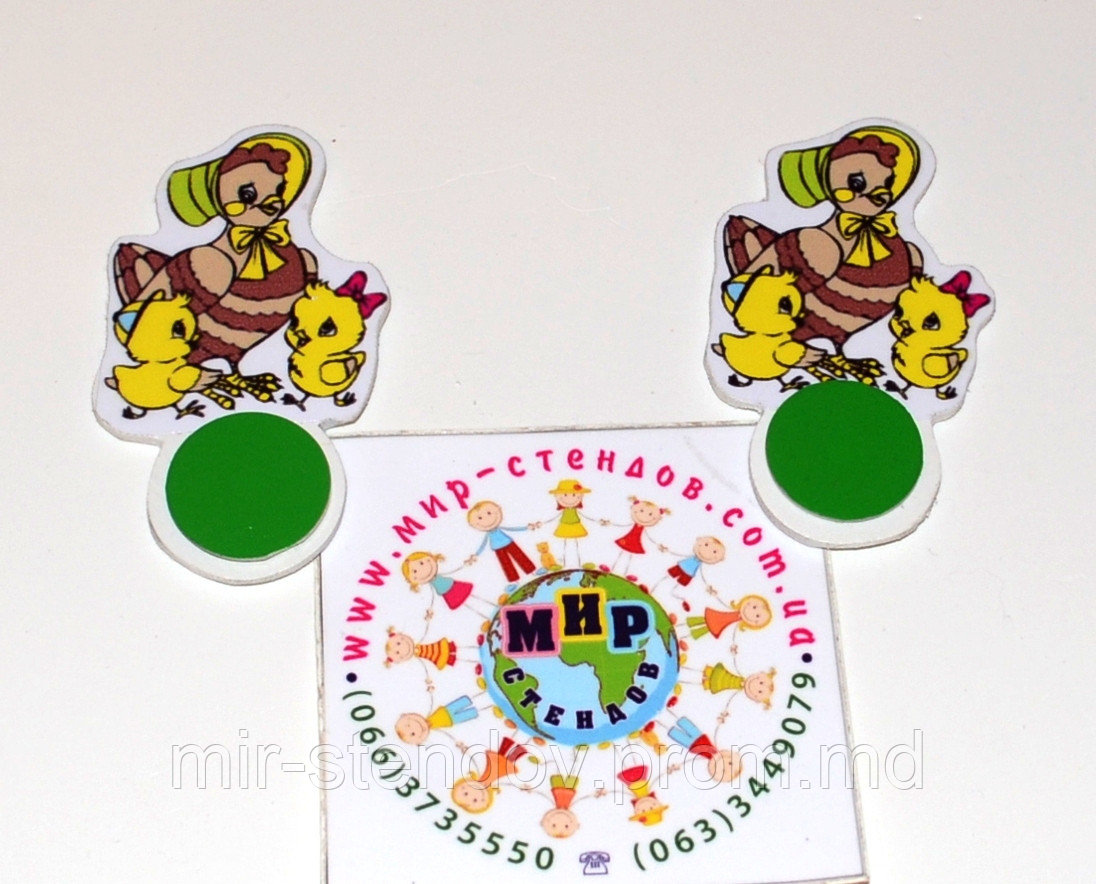 Магнитный стенд для крепления рисунка Курочки, фото 1