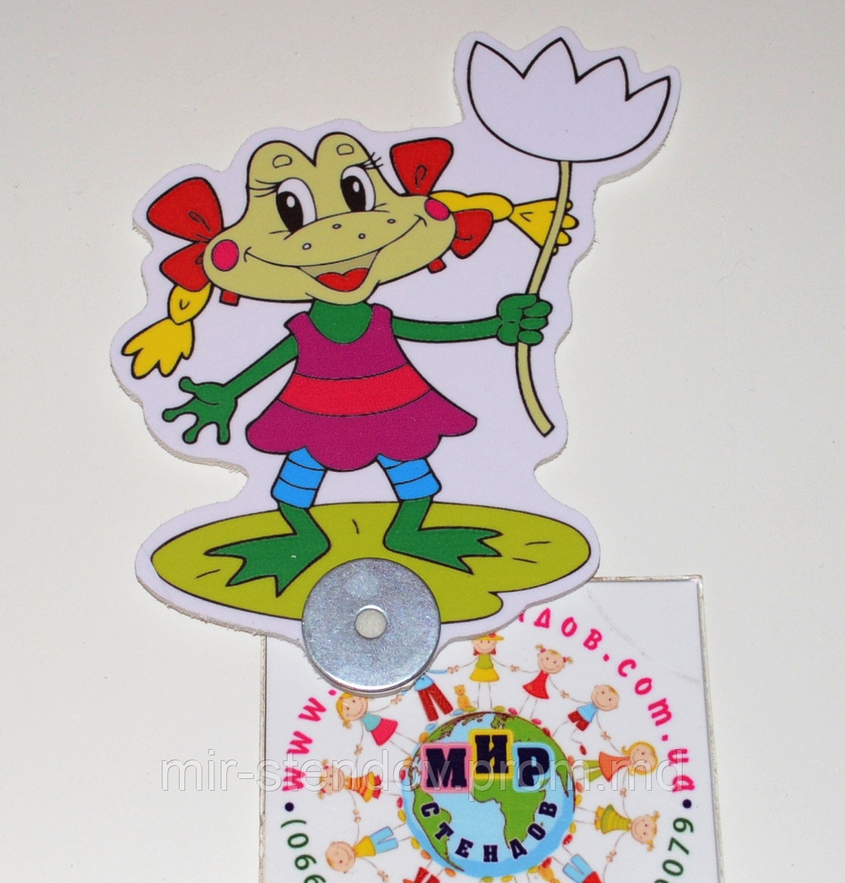 Магнитный стенд для крепления рисунков "Жабка", фото 1