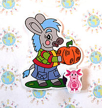 Магнитный стенд для крепления рисунка Ослик