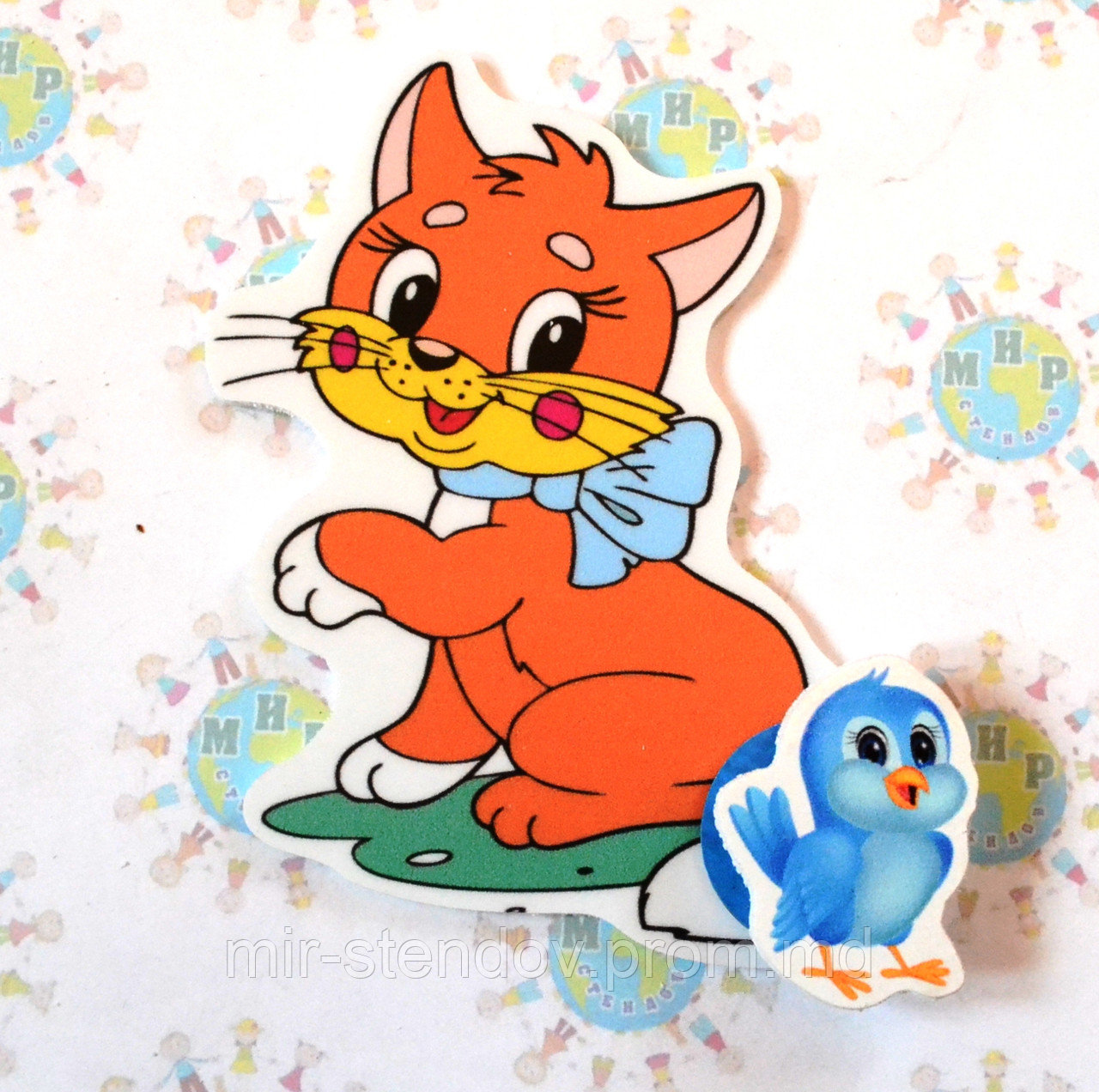 Магнитный стенд для крепления рисунка Кошечка, фото 1