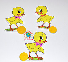 Магнитный стенд для крепления рисунка Цыпленок желтый