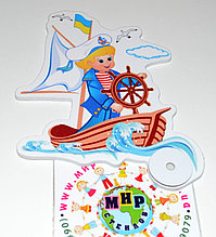 Магнитный стенд для крепления рисунка Морячок