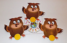 Магнитный стенд для крепления рисунка Совята