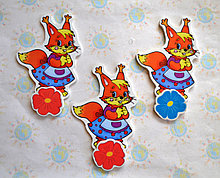 Магнитный стенд для крепления рисунка Белочки