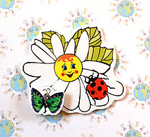 Магнитный стенд для крепления рисунка Ромашка