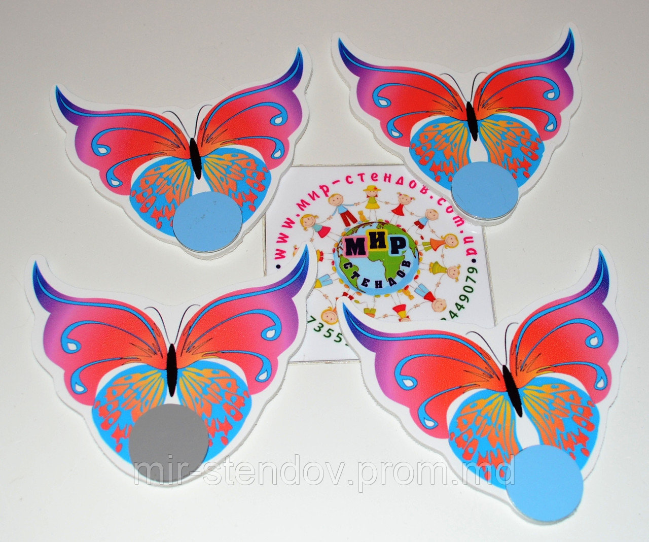 Магнитный стенд для крепления рисунка Бабочка, фото 1
