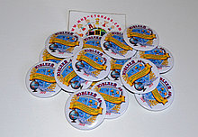 Значки Юбилейные фон белый