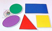 Наборы геометрических фигур, счётные палочки