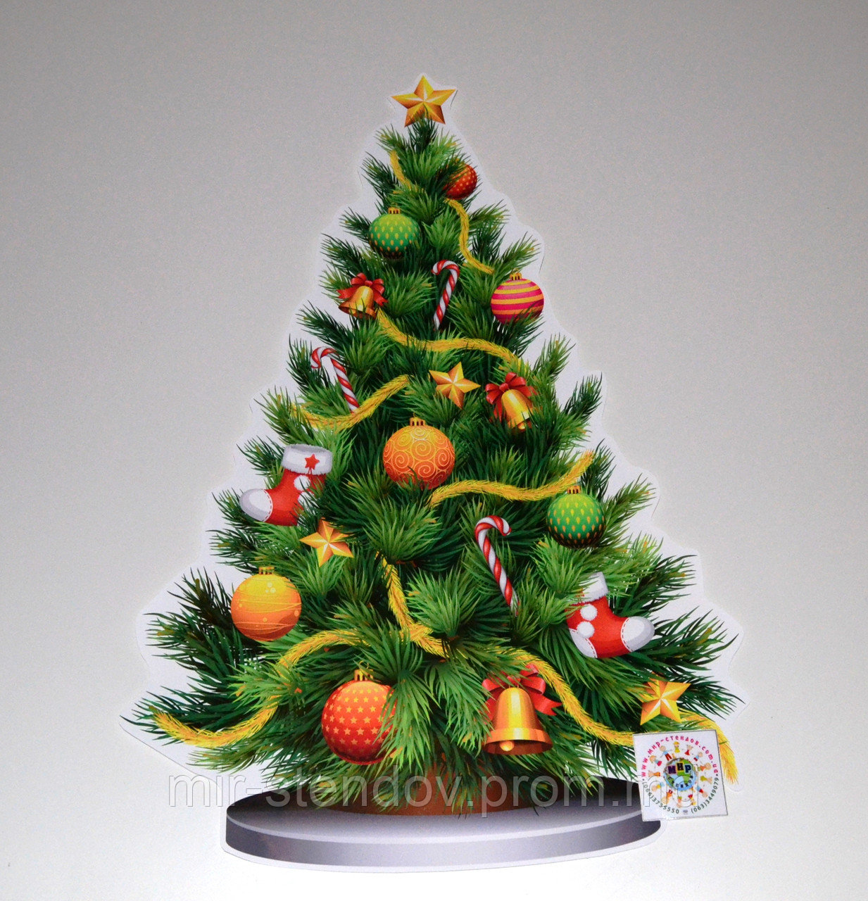 Наклейка Новогодняя ель, фото 1