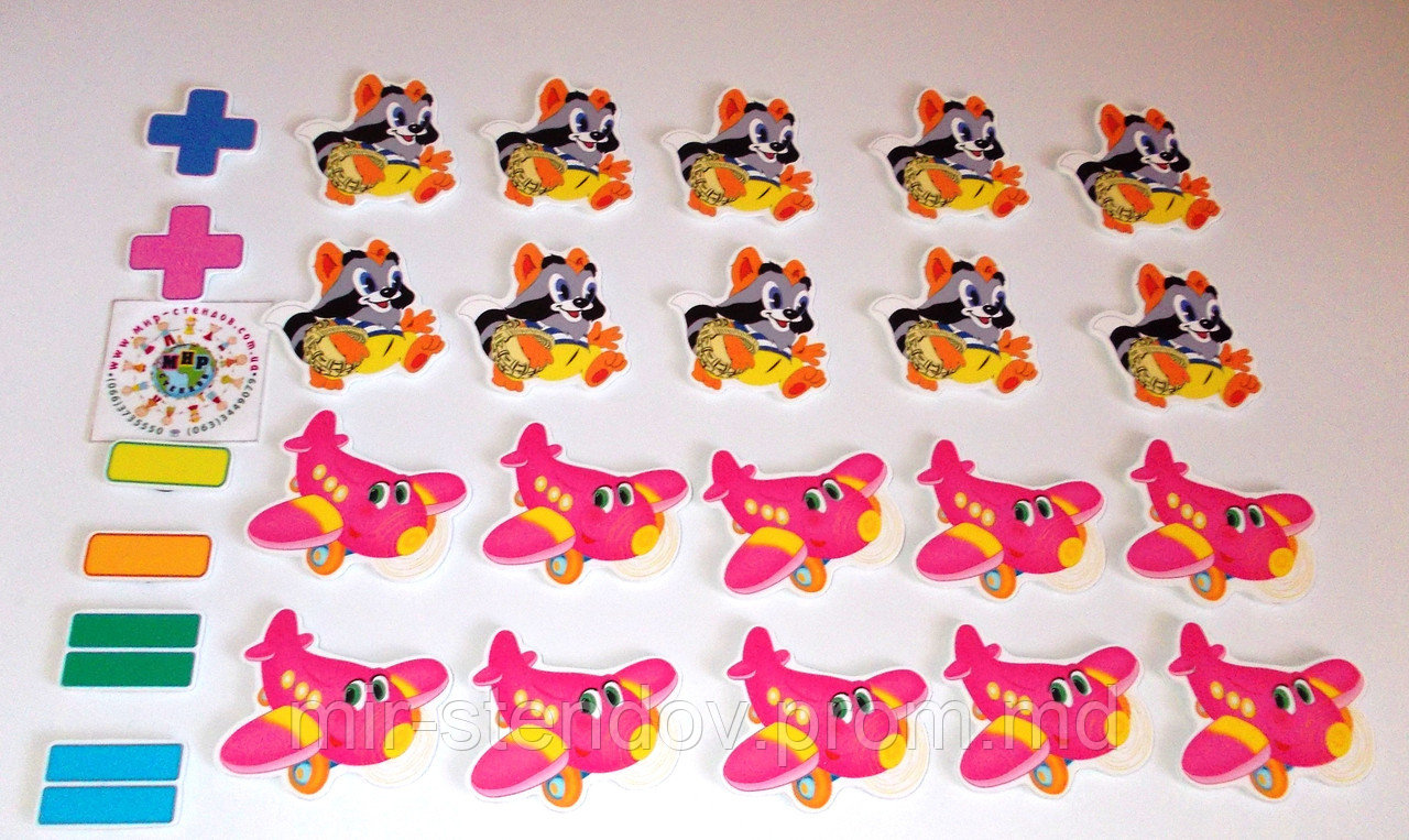 Магнитная математика Еноты и Самолётики, фото 1