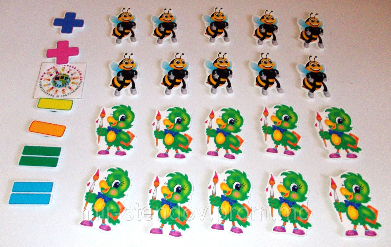 Магнитная математика Пчёлки и Попугайчики, фото 1