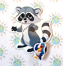 Магнитный стенд для крепления рисунка Енот