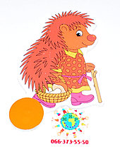 Магнитный стенд для крепления рисунка Ёжик