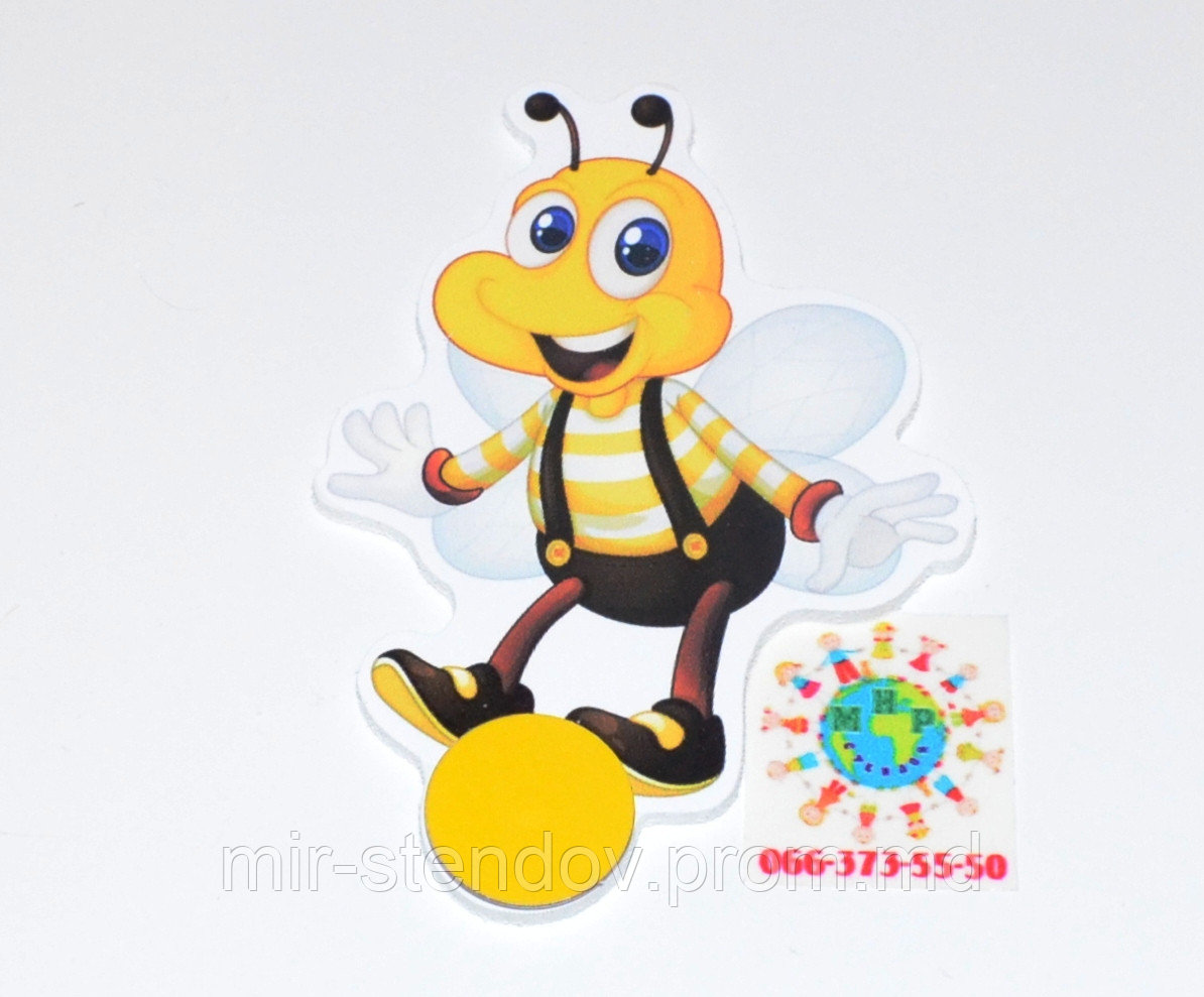 Магнитный стенд для крепления рисунка Пчела Вилли, фото 1