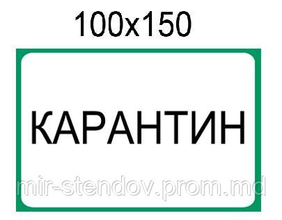 Наклейка "Карантин" - фото 1 - id-p4430792
