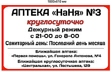 Наклейка "Аптека НяНя №3..."