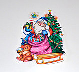 Дед Мороз и Ёлочка. Декоративная наклейка, фото 2