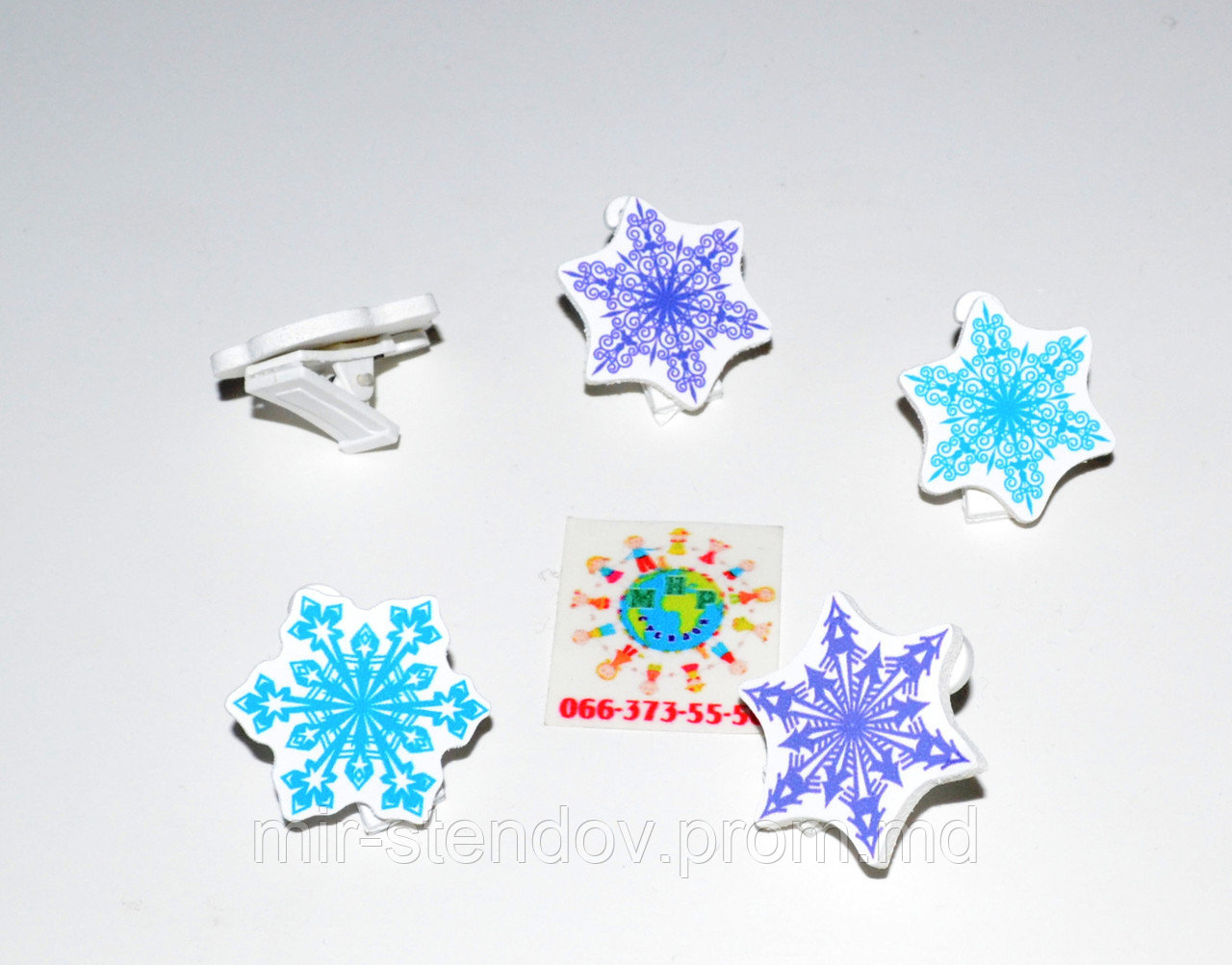 Прищепка Снежинка, фото 1