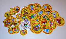 Маркировка шкафчиков, наклейки круглые