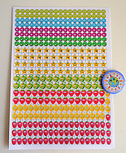 Наклейки для оценок Смайлики (Ассорти)