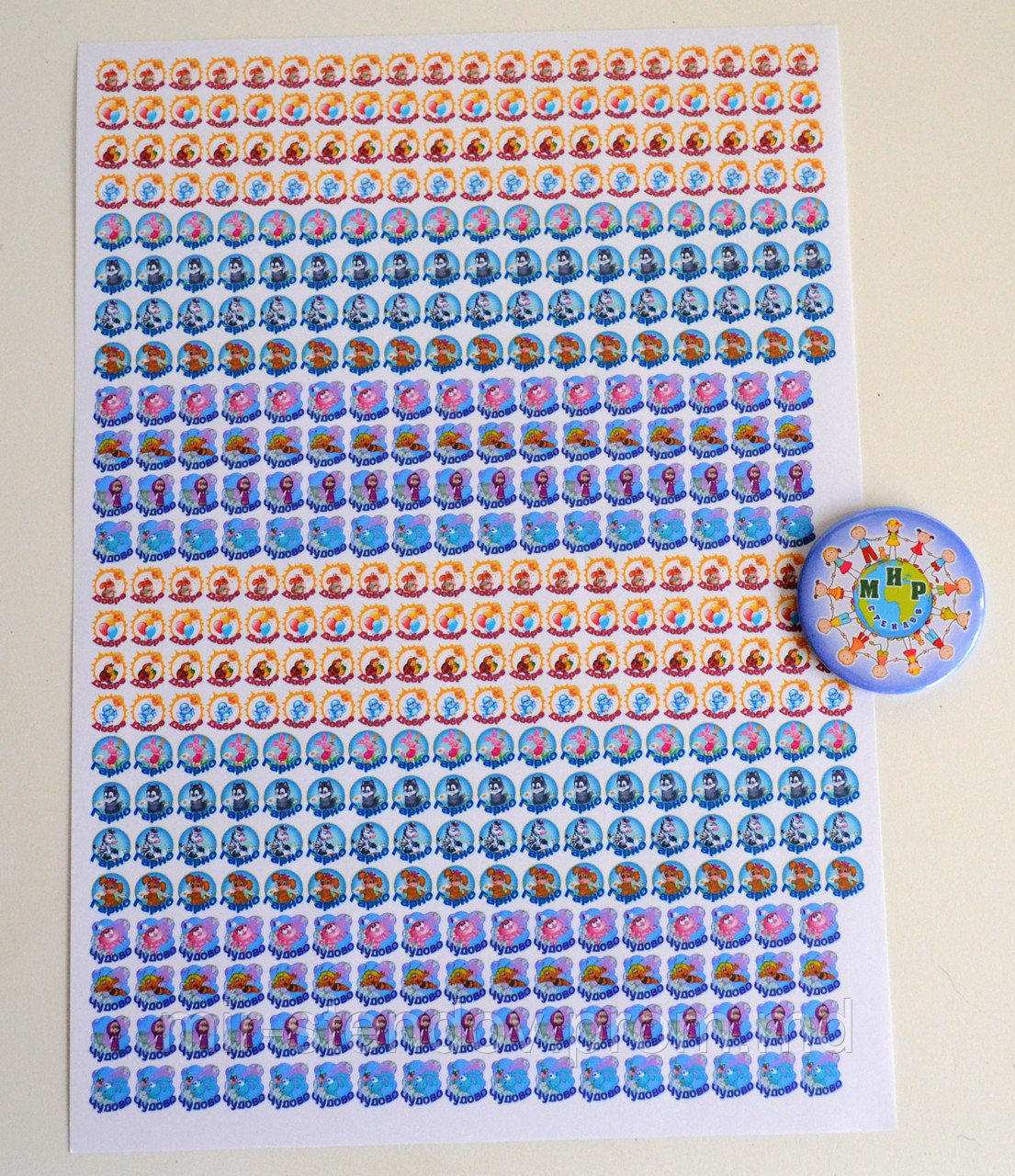 Наклейки для оценок Мультгерои, фото 1
