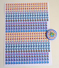 Наклейки для оценок Мультгерои