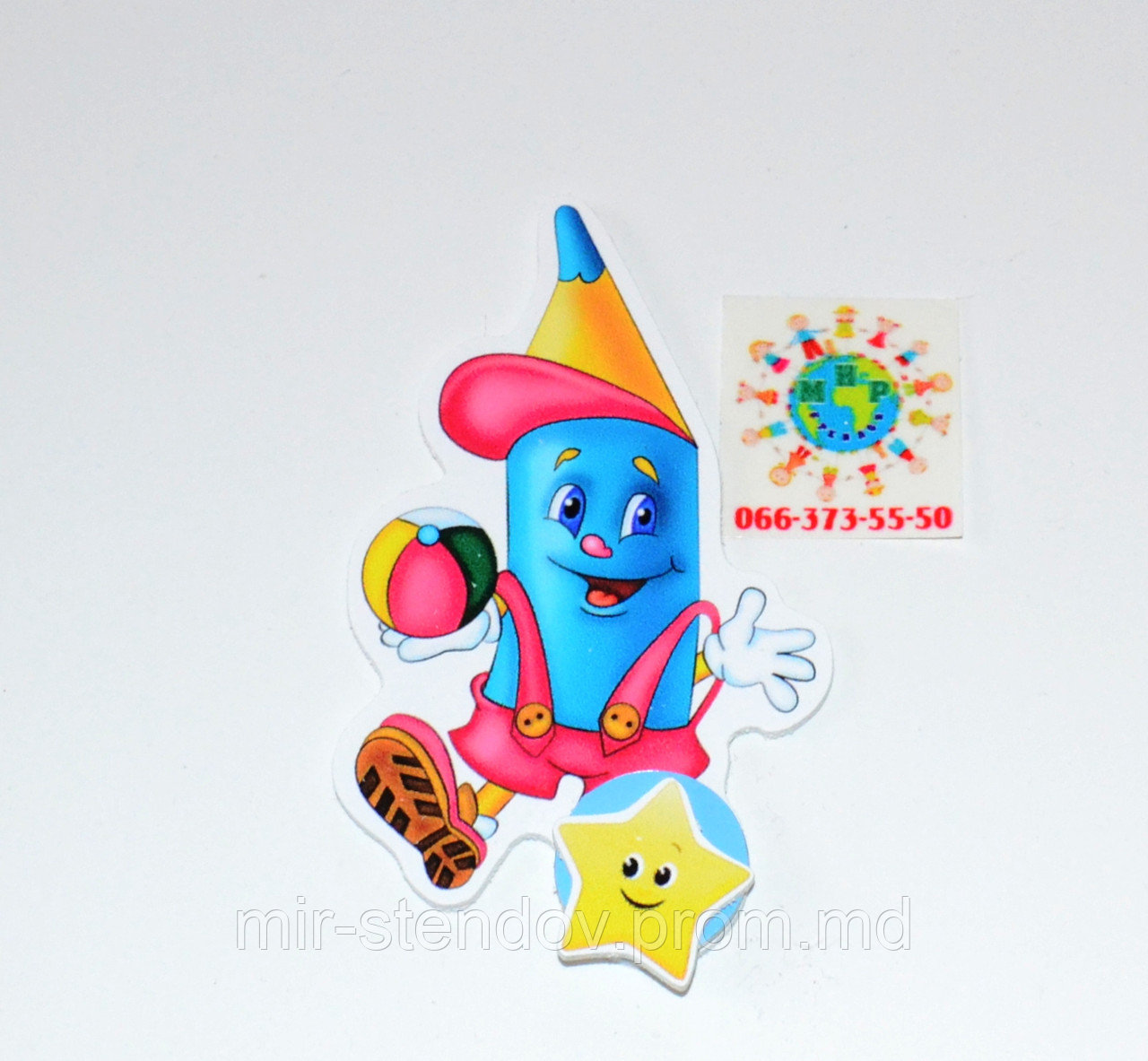 Магнитный стенд для крепления рисунка Карандаш весёлый, фото 1