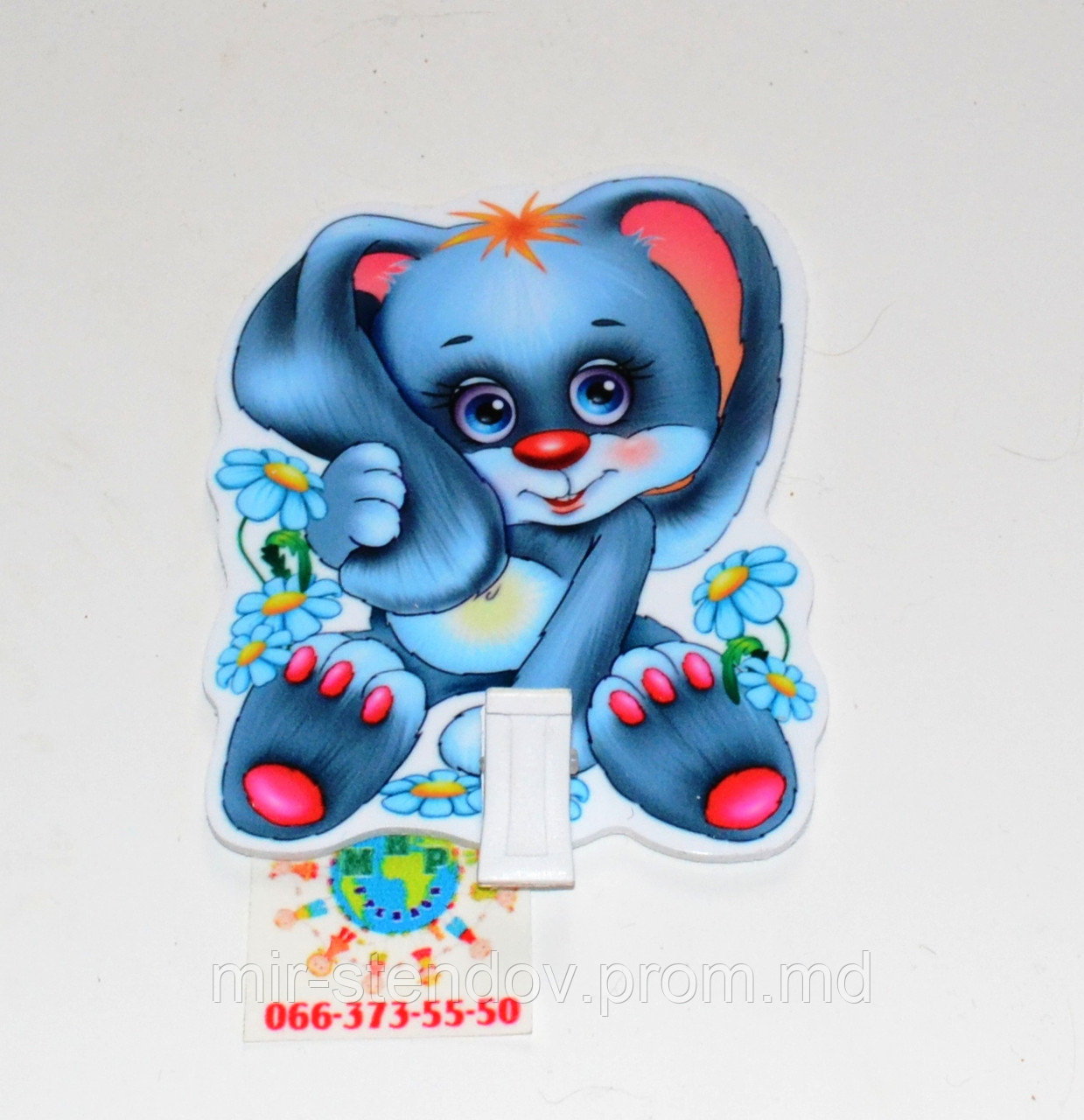 Держатель рисунка с прищепкой Зайчик, фото 1