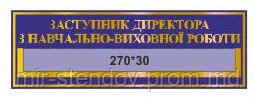 Табличка с карманом Заступник директора, фото 1