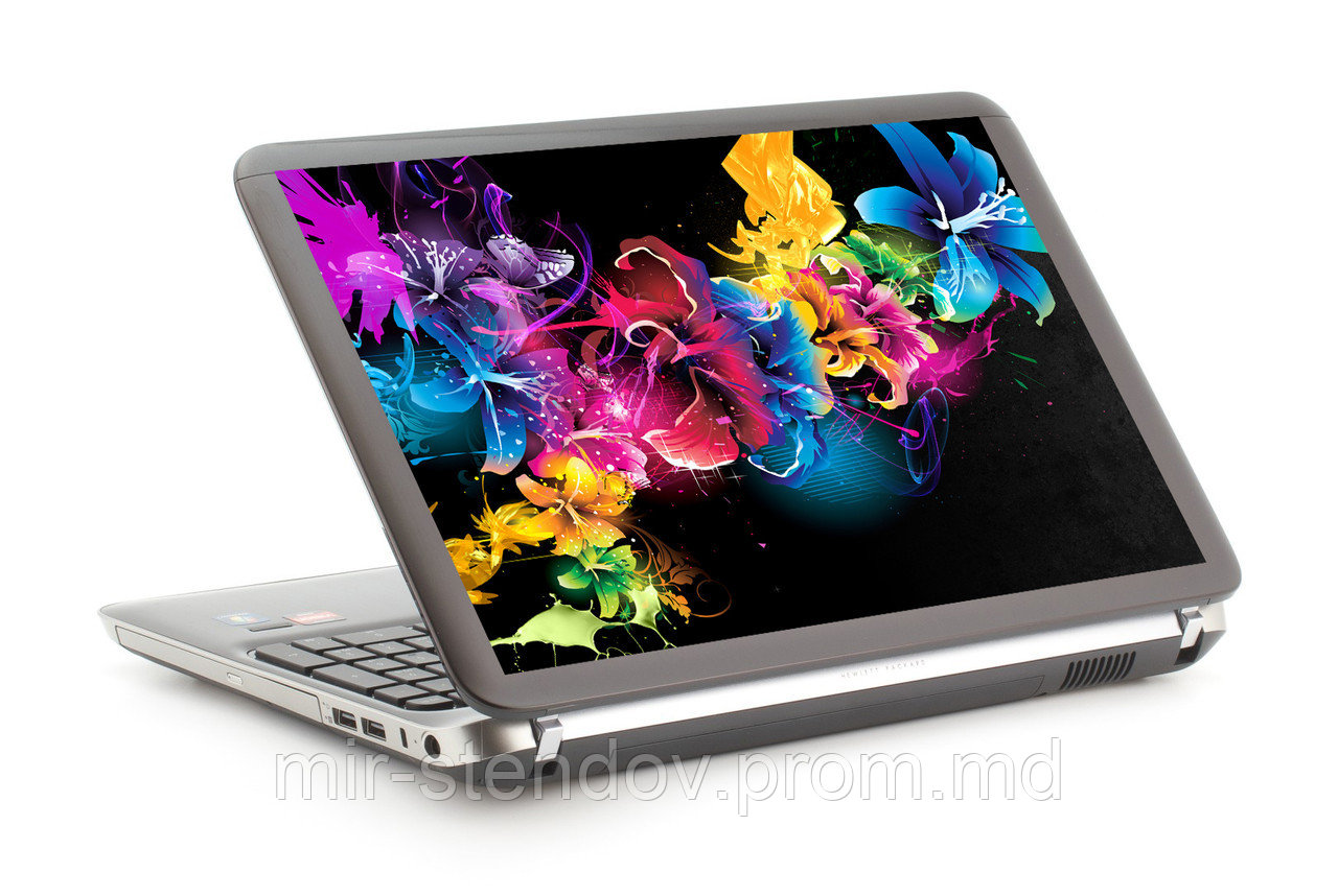 Наклейка на ноутбук. Цветы, фото 1