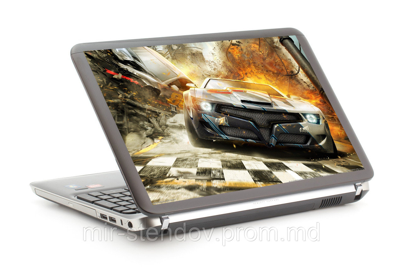 Наклейка на ноутбук. Тачка, фото 1