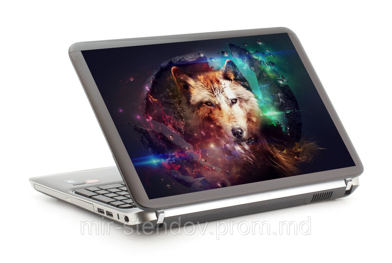 Наклейка на ноутбук. Волк, фото 1
