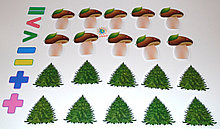 Магнитная математика Грибочки и Ёлочки