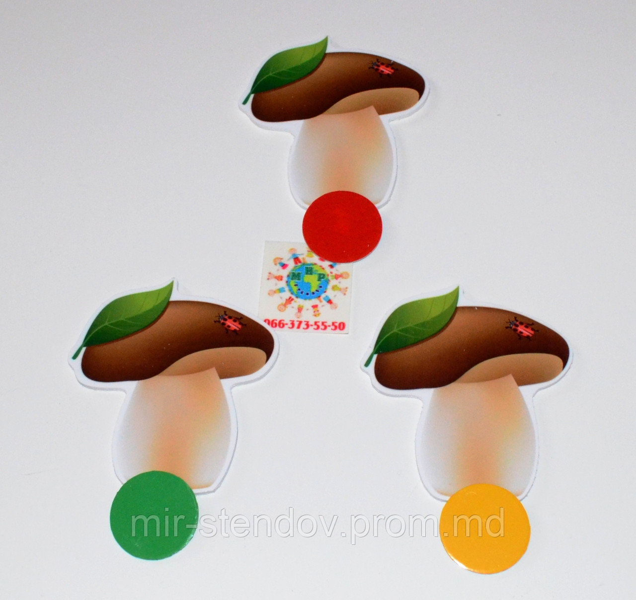 Магнитный стенд для крепления рисунка Грибочки, фото 1