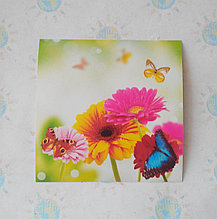 Наклейка на выключатель Герберы