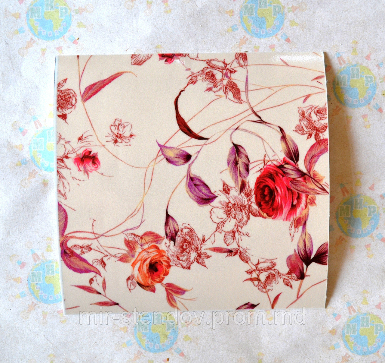 Наклейка на выключатель Розовая, фото 1