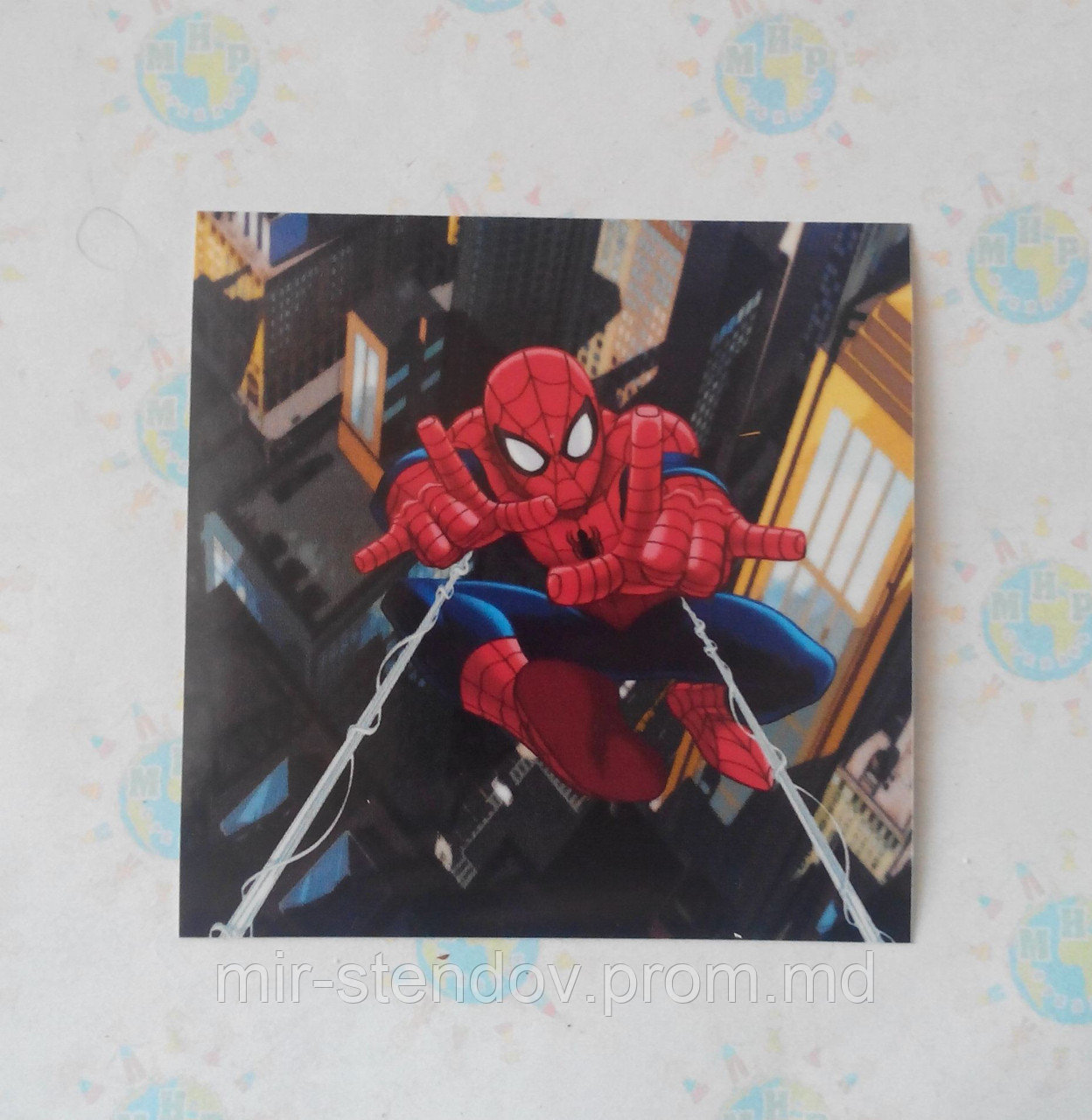 Наклейка на выключатель Человек Паук, фото 1